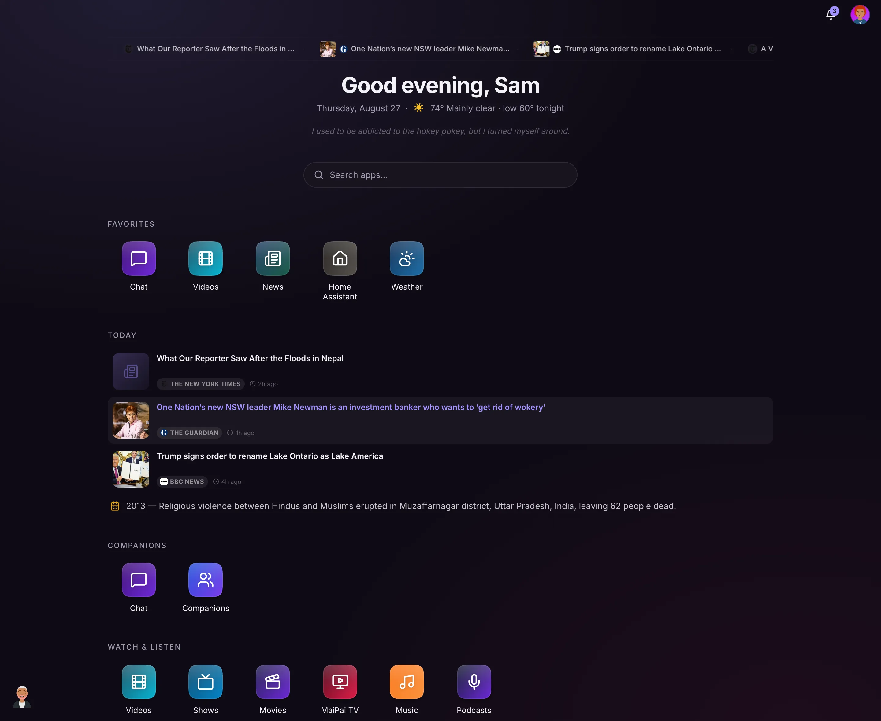The MaiPai Home launcher