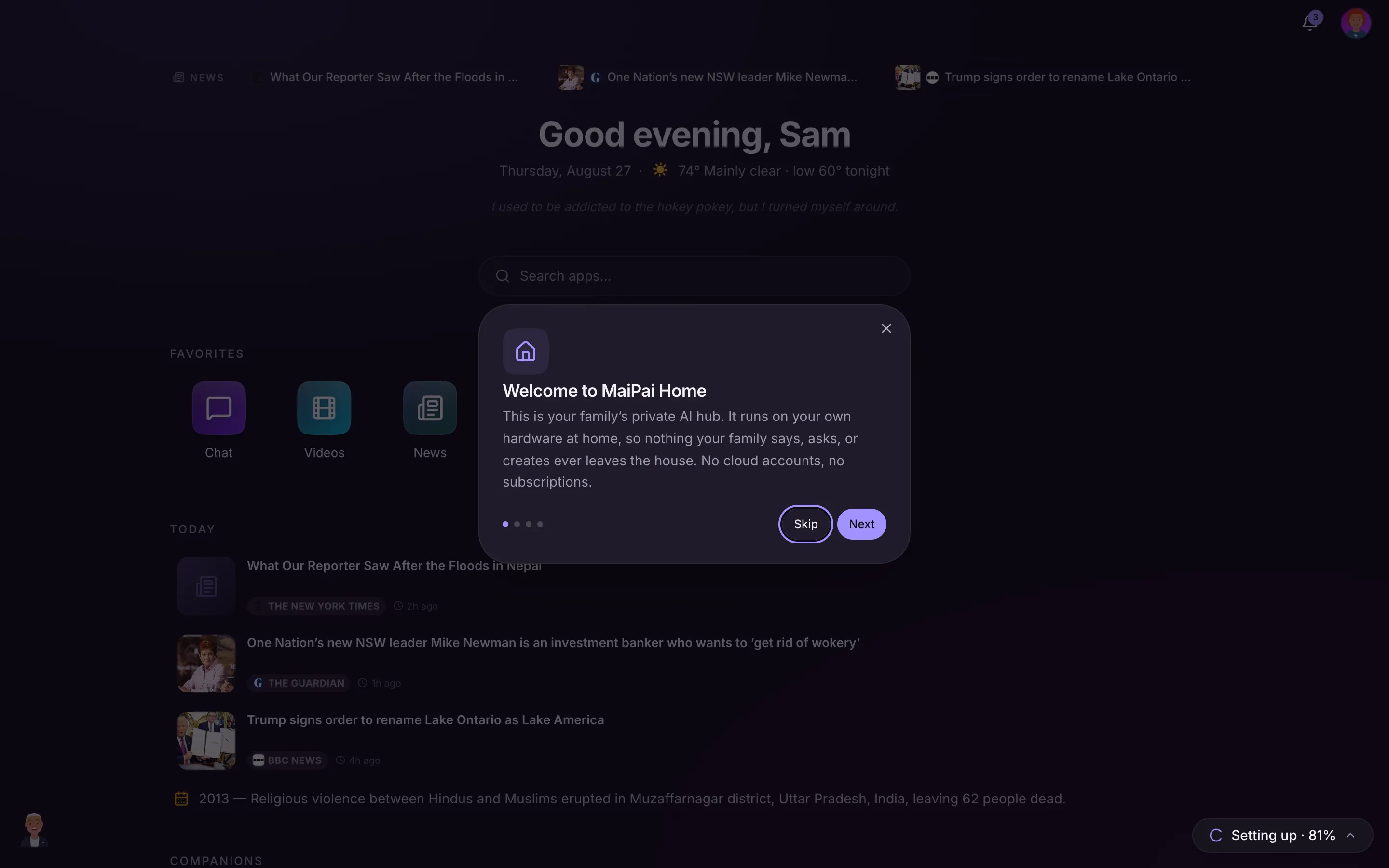 The Shows app